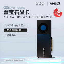 蓝宝石 AMD RADEON RX 7900 XTX/9070XT 系列 deepseek AI人工智能设计渲染 台式机高性能电竞游戏显卡  RX7900XT 20G（简包质保2年 介意慎拍）