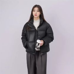 阿仕顿 女士过膝连帽加厚棉衣