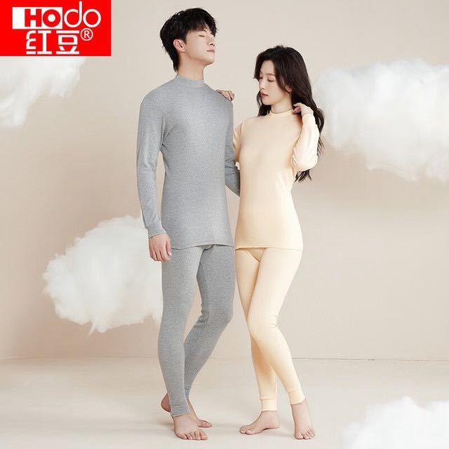 Hodo 秋冬情侣纯棉保暖内衣套装