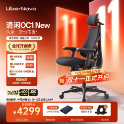 LiberNovo OC1 New 人体工学椅 石墨灰 加长版
