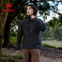 猛犸象 防水防风透气冲锋衣 Ayako Pro 2.0红标连帽拉链长袖  山地多用途 黑色 L