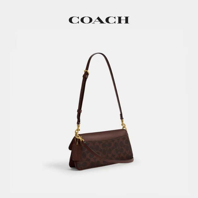 COACH 女士JET单肩包斜挎包秋季高级感女包 B4/枫棕色 枫棕色