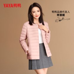 YAYA 鸭鸭滑雪轻薄羽绒服女秋冬保暖排骨内胆内搭短外套