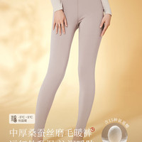 金利来 桑蚕丝磨毛防风 葭灰色 L/165 女士保暖裤