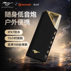 BUGANI 布迦尼Brief蓝牙音响无线户外防水长续航便携大音量低音炮