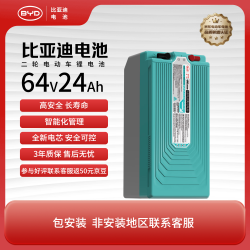 比亚迪 电动车锂电池64V24Ah BYD锂电池雅迪爱玛电池（电池需客服激活）