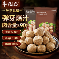 牛凡匠 手打牛肉丸 250g*8包 火锅食材