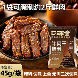 口味全 五香风干牛肉腌料45g家用自制手撕牛肉干猪肉脯腌制调料