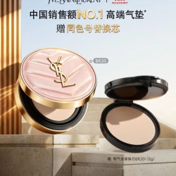 YSL 圣罗兰 明彩粉光轻垫粉底液 #BR20粉桃色 12g赠替换芯12g