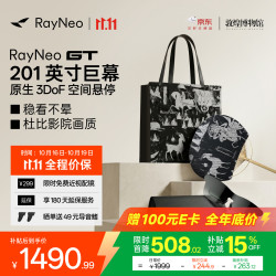 雷鸟 RayNeo GT 旗舰AR智能眼镜原生3DoF空间悬停
