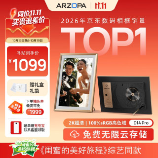 ARZOPA D14Pro 数码电子相框 14英寸 香槟金