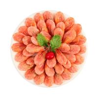 海买 熟冻加拿大北极甜虾 80-100只 800g