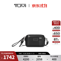 TUMI 男士斜挎包通勤休闲男士单肩包 黑色皮质/09923406DLO