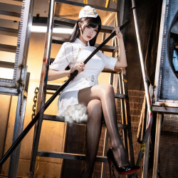 霏慕 情趣套装 教官制服【帽子+夹子*2+连衣裙+肩链+腰带+T裤】