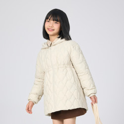 波司登 抗菌绒 女童收腰连帽轻薄羽绒服