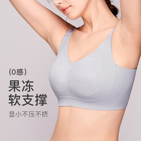千奈美 内衣女大胸显小收副乳防下垂调整型薄款文胸薄荷曼波绿 灰蓝色 90BC 40/90BC