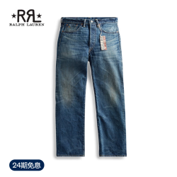 RRL 男装 经典款复古五口袋版型镶边棉质牛仔裤RL90192 400-蓝色 30 (30/30) 偏大