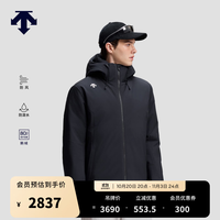 迪桑特 HEAT NAVI锁温 防风防泼水 黑色 L 短款鹅绒羽绒服