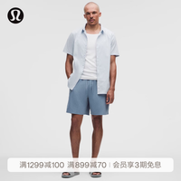 lululemon Beach to Trail 男士运动短裤 钢青 L