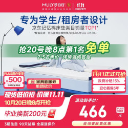 梦百合 快充薄垫AirPro学生宿舍床垫租房专用记忆棉榻榻米床褥0.8*2米