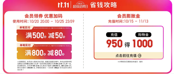 20日20点:京东 优衣库 双11超级品牌日