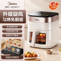 美的 空气炸锅家用多功能可视大容量电烤箱电炸锅