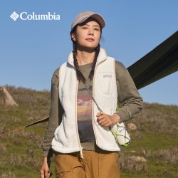 哥伦比亚 户外女子抓绒衣徒步野营旅行保暖运动背心AR0688