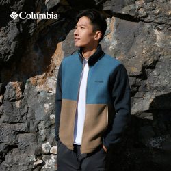 哥伦比亚 都市户外男子运动旅行徒步旅行保暖抓绒衣XM8719