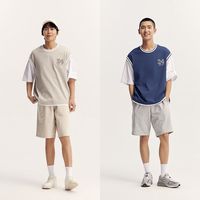 百亿补贴：森马 假两件上衣夏季oversize运动球服