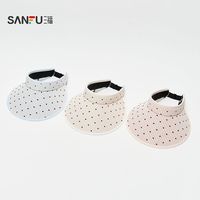 三福 沿边一体空顶爱心棒球帽 855044