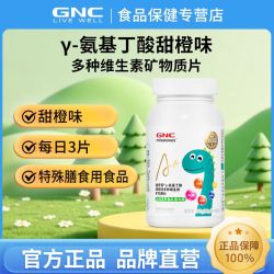 健安喜 γ-伽马氨基丁酸甜橙味多种维生素矿物质片90片 GABA