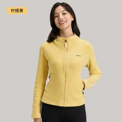 zauo 韩国zauo秋冬奥粒绒修身外套女短款保暖抓绒立领冲锋衣摇粒绒内胆