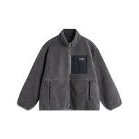 移动端：李宁 羊羔绒外套女加绒立领保暖防风运动服男