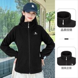 骆驼 户外抓绒衣女2024春秋加绒保暖摇粒绒卫衣加厚外套冲锋衣内胆
