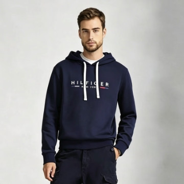 TOMMY HILFIGER 男士长袖连帽卫衣