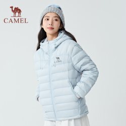 骆驼 黑钻轻羽 女子轻薄排骨羽绒服