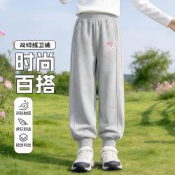 小猪班纳 女童裤子秋季中大童休闲运动裤儿童洋气女孩舒适长裤