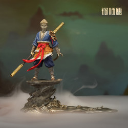 铜师傅 《独立潮头》客厅齐天大圣孙悟空铜摆件 家居装饰工艺品