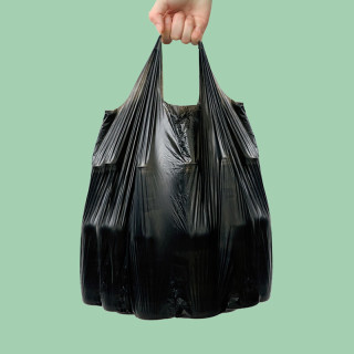 洁成 背心式垃圾袋加厚大号 50*65cm*50只 双面2丝
