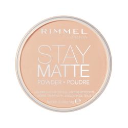 RIMMEL London Stay Matte - 003 Natural - 粉饼,轻质,高覆盖,光泽控制,0.4 盎司(约 13.9 克)