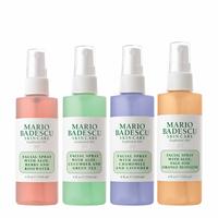 MARIO BADESCU 面部喷雾系列含玫瑰水、黄瓜、薰衣草和橙花,多用途冷却保湿面部喷雾,适合所有肤质,水润表面,4 液体盎司(4 件装)