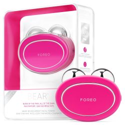 FOREO 熊微电流面部设备 - 面部塑形工具 - 即时面部提升 - 紧致和轮廓 - 无侵入 - 增加面部皮肤护理产品的吸收 - 紫红色