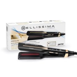 Bellissima 红外直发器,4 个加热元件,陶瓷和角蛋白涂层,4 个温度,灵活的直发器,圆形设计,快速加热,美容包