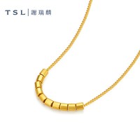 移动端：谢瑞麟 黄金项链小方块5G足金XK683-XR555.国补