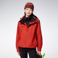 移动端：拓路者 代言人同款户外三合一小个子防风防水外套女