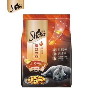 移动端：希宝 进口sheba希宝全价夹心酥猫粮1.5kg全猫期通用成幼猫鸡肉海鲜干粮