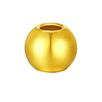 赛菲尔 黄金首饰3D硬金转运珠足金路路通古法圆珠子DIY串珠送女友