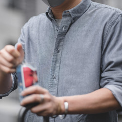 马登 复古磨毛牛津纺衬衫休闲打底内穿搭长袖衬衣男夏纯棉打底衫