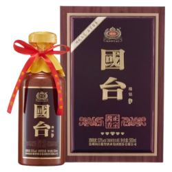 国台 53度 酱香型白酒 500mL 礼盒装