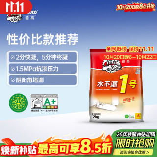 德高 水不漏1号卫生间防水补漏堵漏王2KG/包